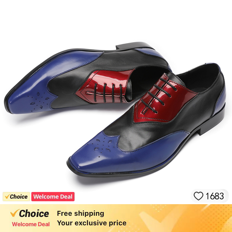 LUXURY MEN'S OXFORD SHOES BLAC - Leather Shoe Polish review and price