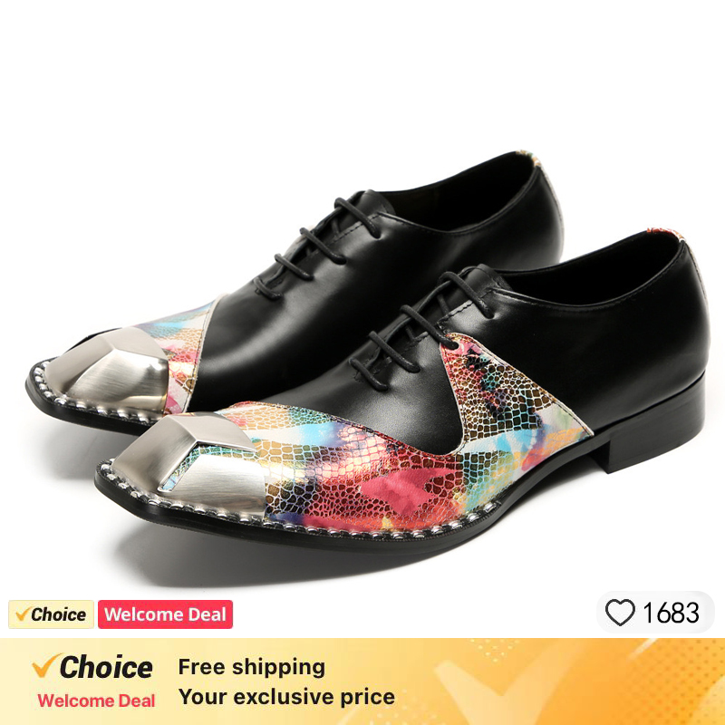LUXURY MEN'S OXFORD SHOES BLAC - Leather Shoe Polish review and price