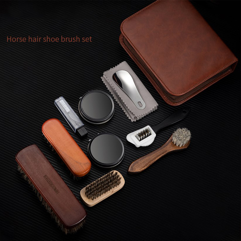 HorseHair Shoe Brush Set Leath - Leather Shoe Polish review and price