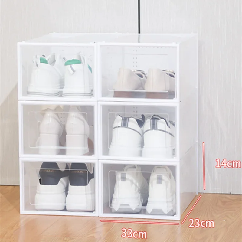 Foldable Clear Plastic Storage - Sneaker Box review and price