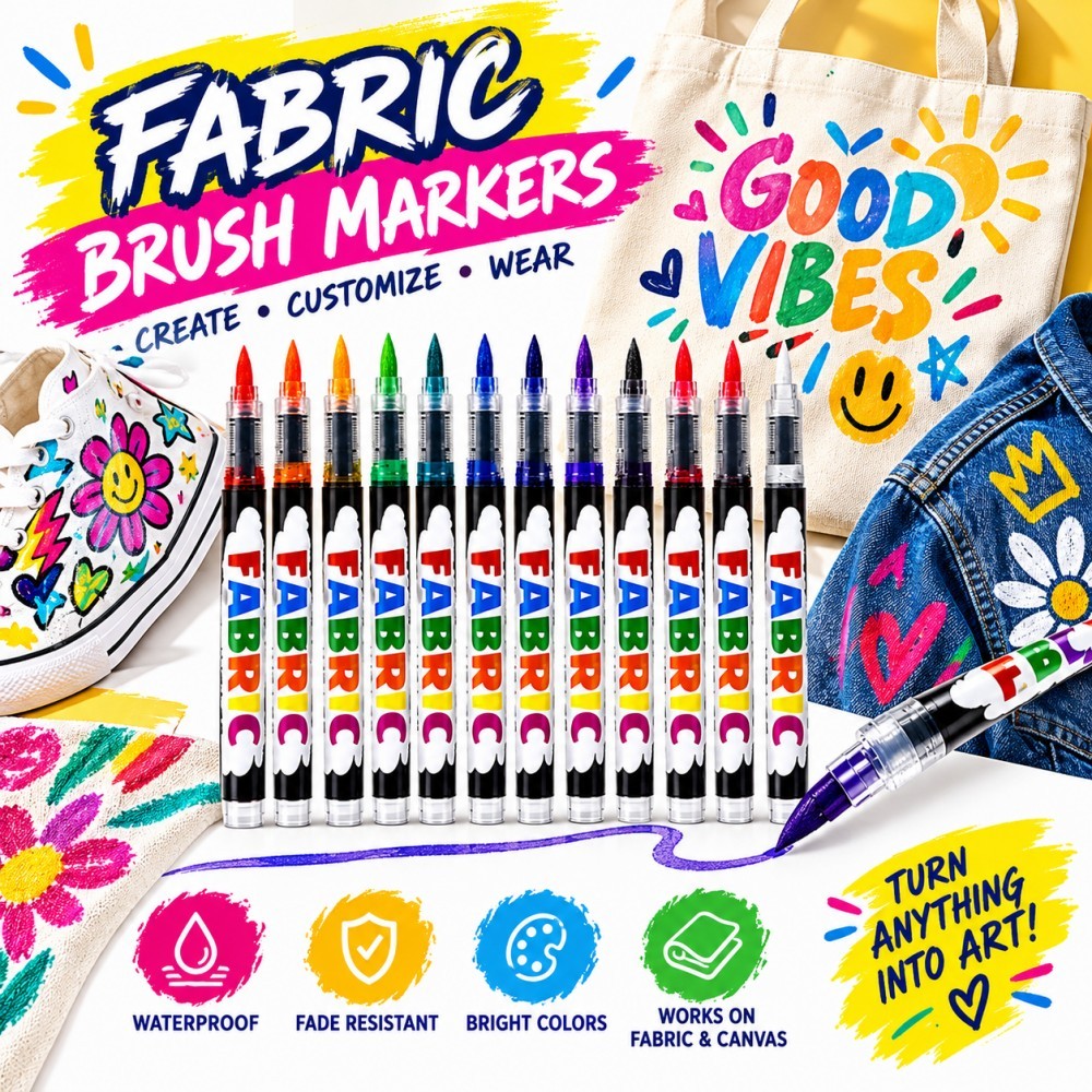 12/24/36 Colors Fabric Markers - Shoe Brush review and price